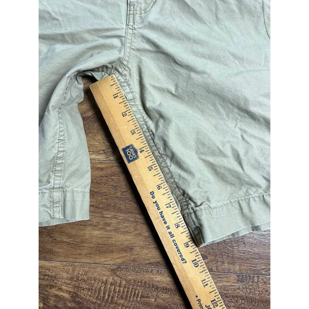 Vintage Authentic Cargos Khaki Original Wash for Comfort Cargo Hiking Shorts 36